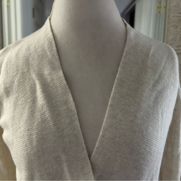 Ann Taylor Factory Cream V-Neck Sweater - Picture 2 of 5